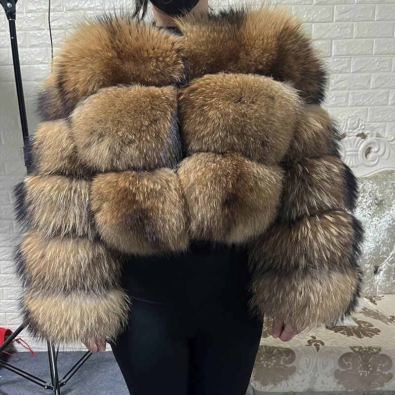 Plus Size Tops Brown Fur Maoma - Winter Clothing Stores 评论和价格