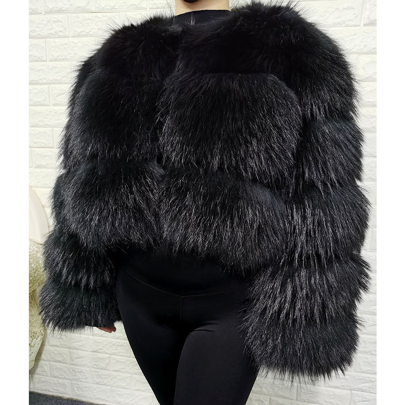 Plus Size Tops Brown Fur Maoma - Winter Clothing Stores 评论和价格