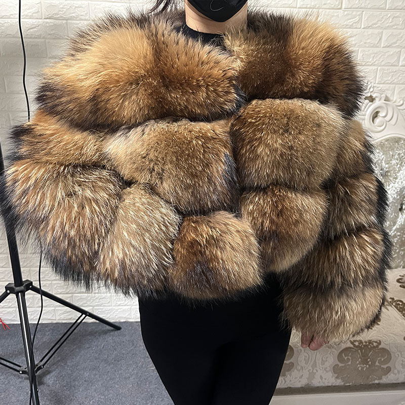 Plus Size Tops Brown Fur Maoma - Winter Clothing Stores 评论和价格