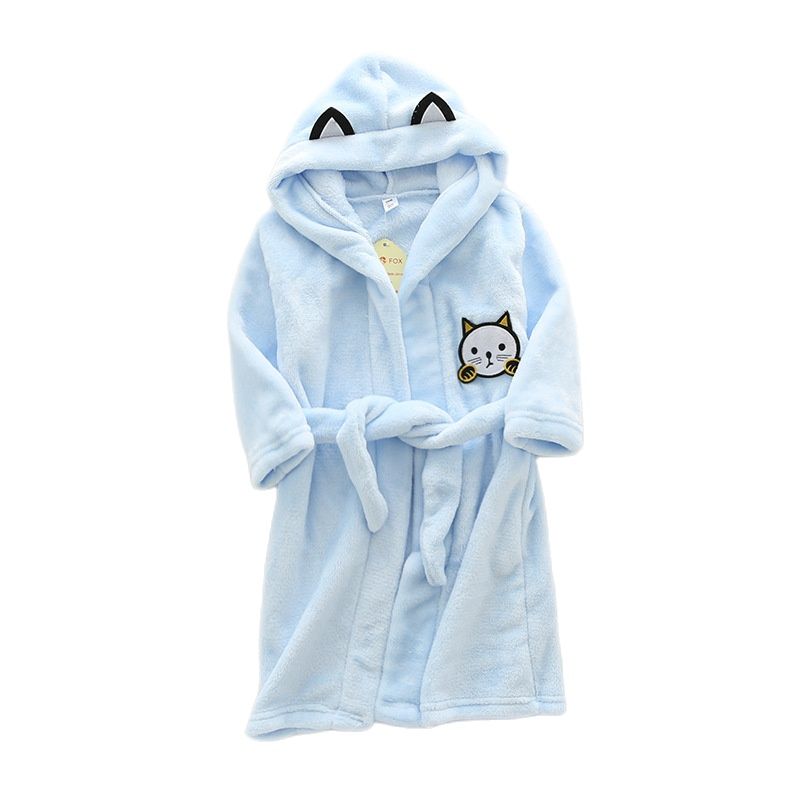 Kids Cartoon Cat Robes New Win - Winter Clothing Baby Boy 评论和价格