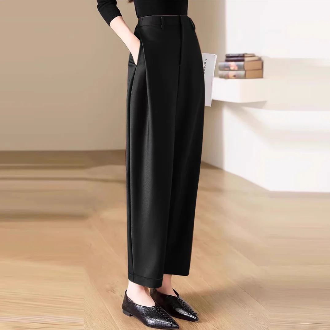 High Waist Slacks Female Trous - Winter Clothing Aesthetic 评论和价格