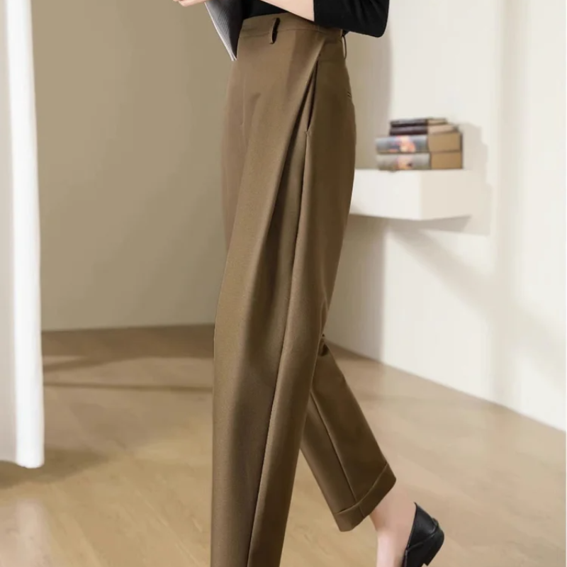 High Waist Slacks Female Trous - Winter Clothing Aesthetic 评论和价格