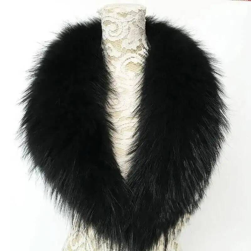 Natural Raccoon Fur Collar Rea - Winter Clothing Stores 评论和价格