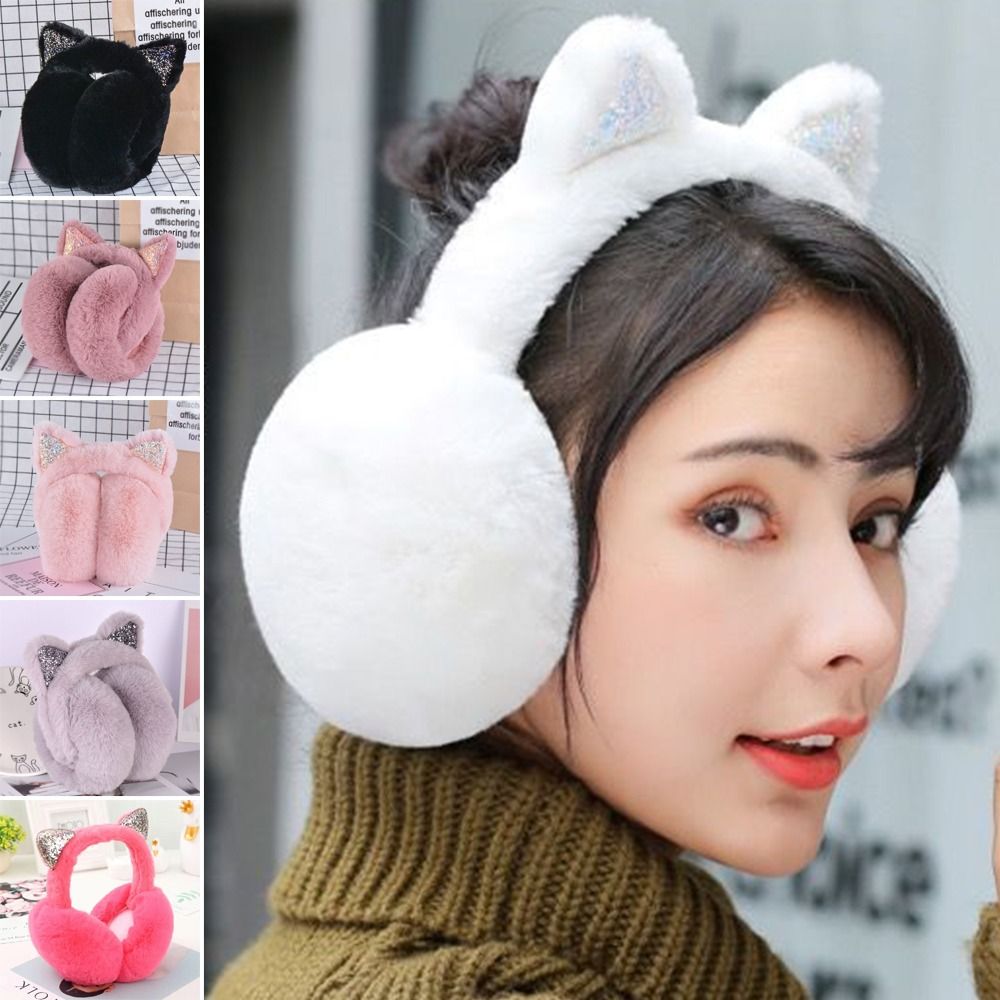 Cute Rabbit Design Animal Ear  - Ear Muff Foldable 评论和价格