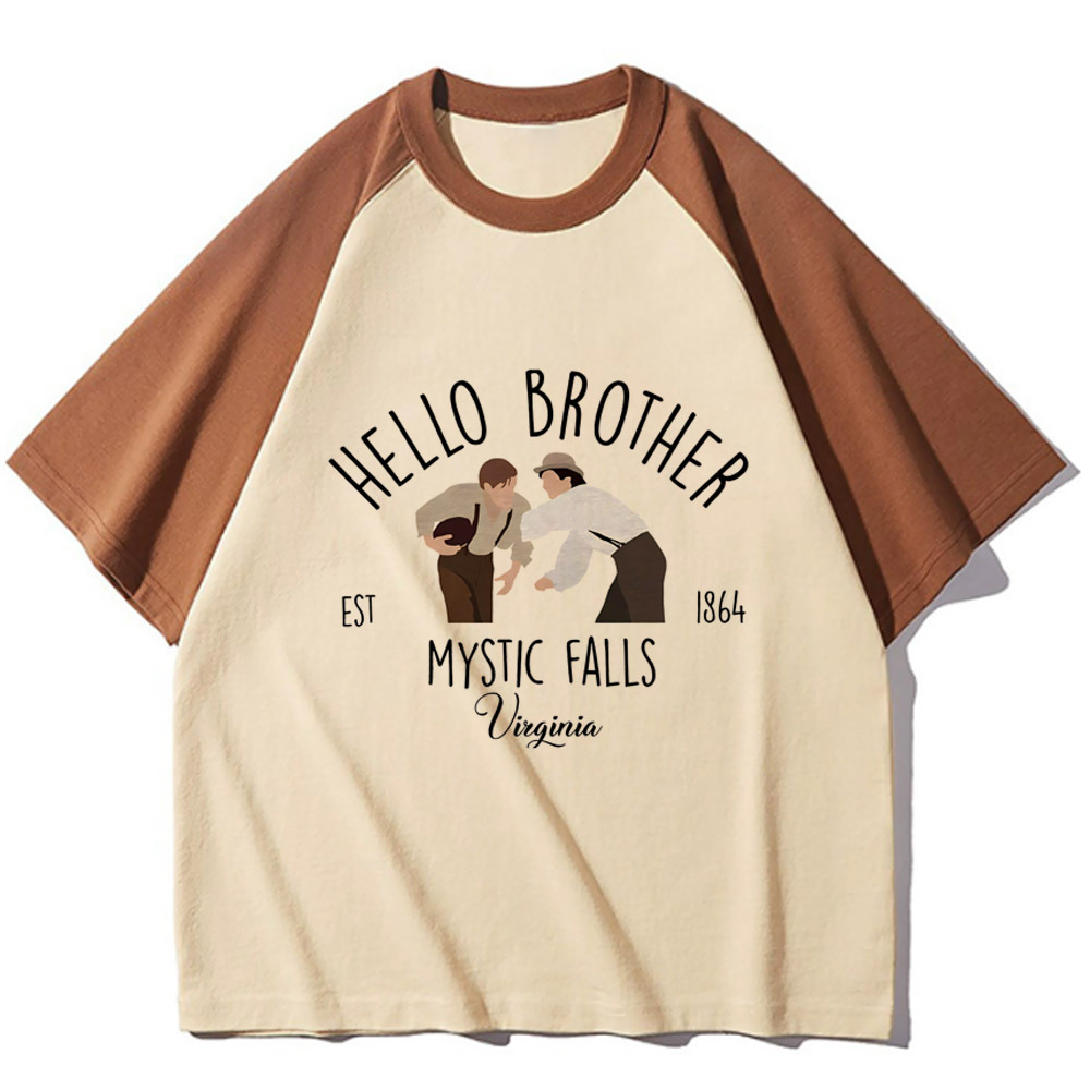 Damon Salvatore t-shirt teen a - Winter Clothing Aesthetic 评论和价格