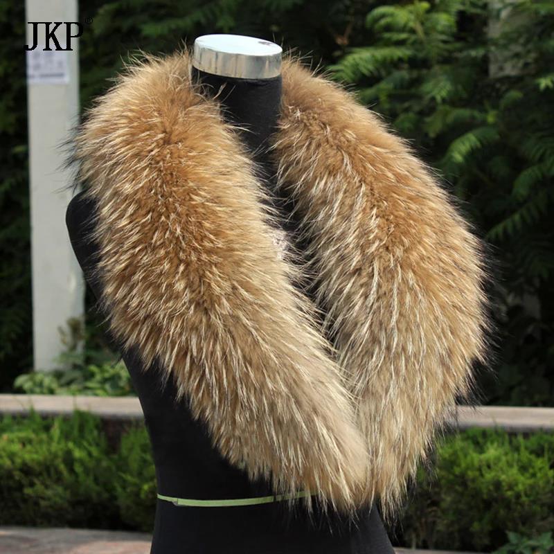 Natural Fur Collar Real raccoo - Winter Clothing Stores 评论和价格