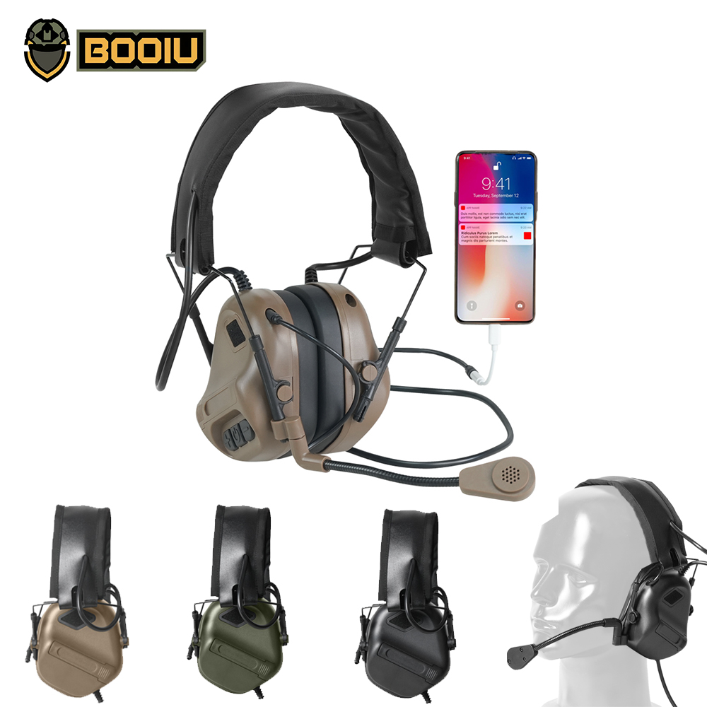 BOOIU Tactical Electronic Shoo - Ear Muff Foldable 评论和价格
