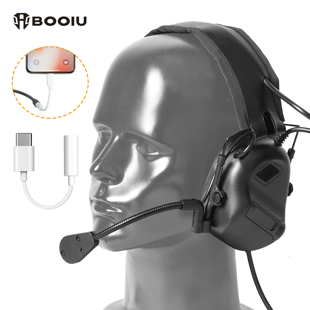 BOOIU Tactical Electronic Shoo - Ear Muff Foldable 评论和价格