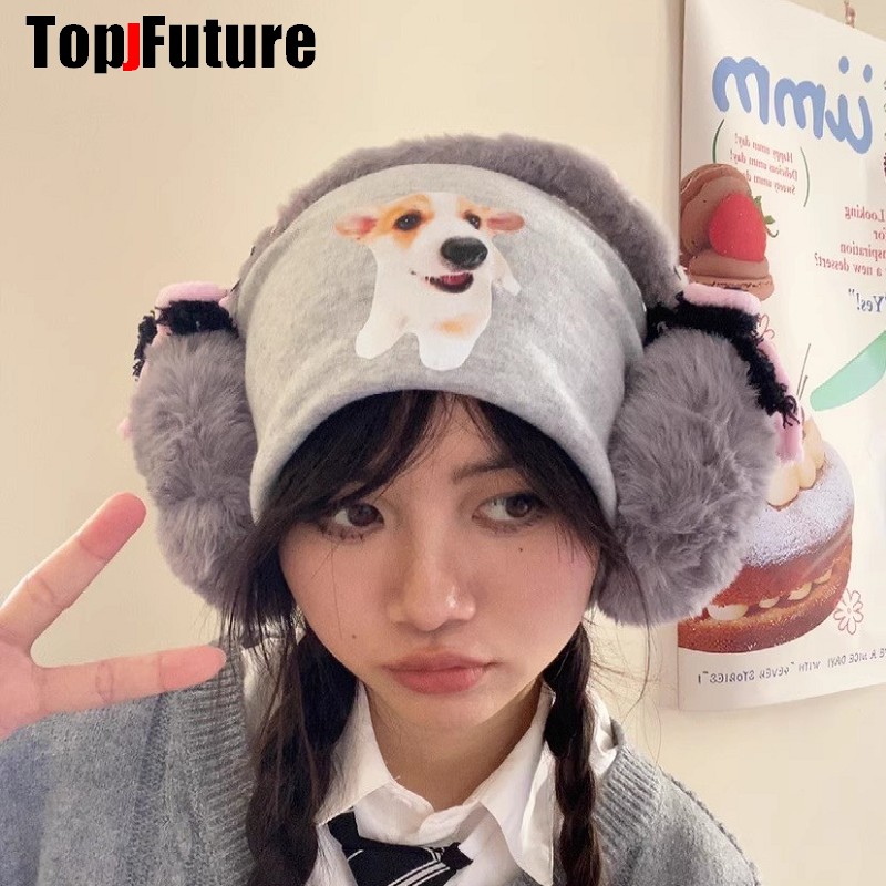 Harajuku Y2k Cute Sweet Lolita - Ear Muff Foldable 评论和价格