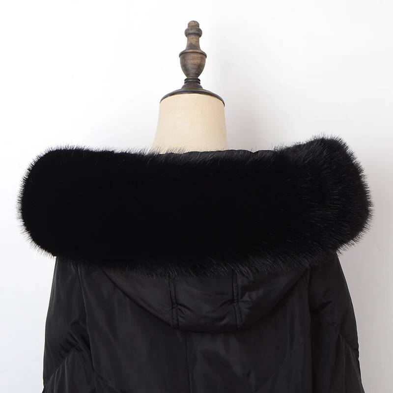Winter Coat Fur Collar Faux Fu - Winter Clothing Stores 评论和价格