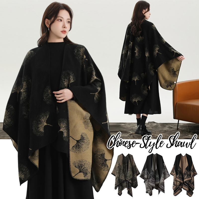 Printed Knitted Shawl for Wome - Winter Clothing Ideas 评论和价格