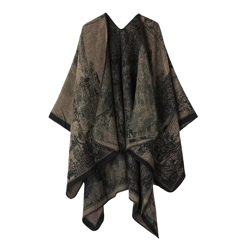 Printed Knitted Shawl for Wome - Winter Clothing Ideas 评论和价格