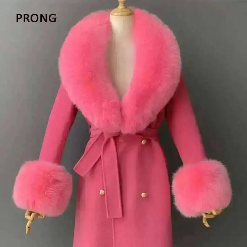 Real Fur Collar And Cuffs Set  - Winter Clothing Stores 评论和价格