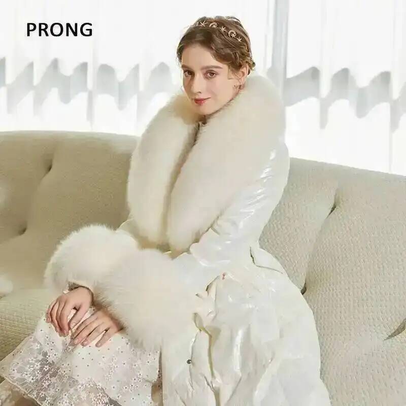 100% Real Fox Fur Collar Winte - Winter Clothing Stores 评论和价格
