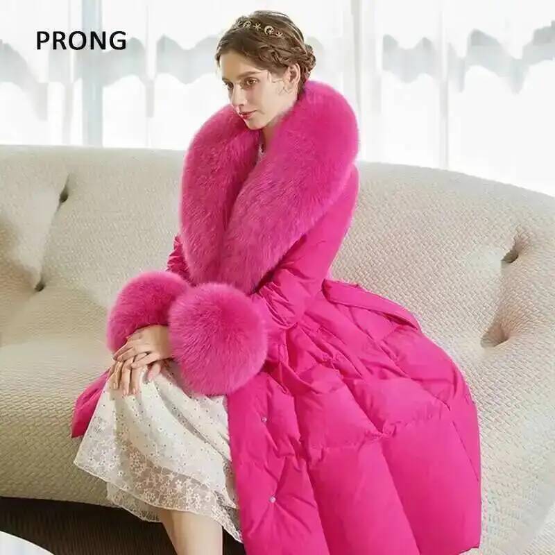 100% Real Fox Fur Collar Winte - Winter Clothing Stores 评论和价格