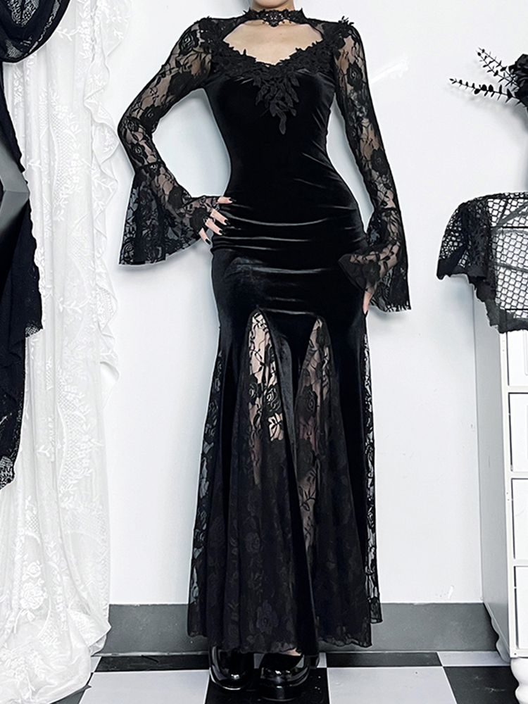 AltGoth Aesthetic Gothic Midi  - Winter Clothing Aesthetic 评论和价格