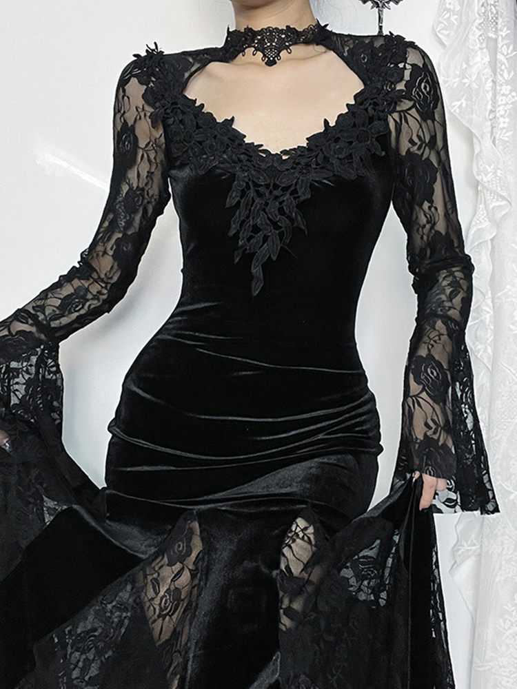 AltGoth Aesthetic Gothic Midi  - Winter Clothing Aesthetic 评论和价格