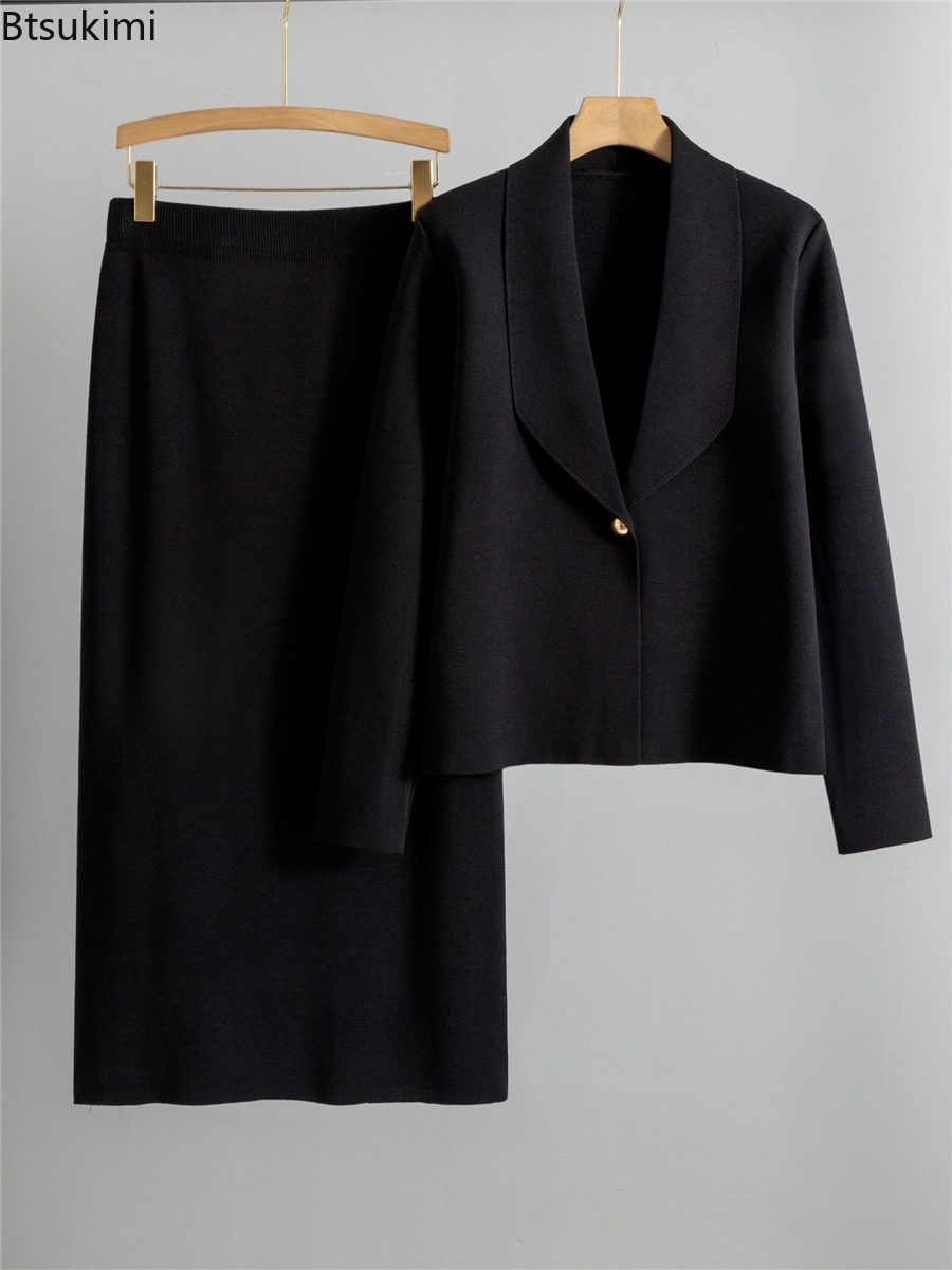 Autumn Winter Knitted Two-piec - Winter Wear Clothes 评论和价格